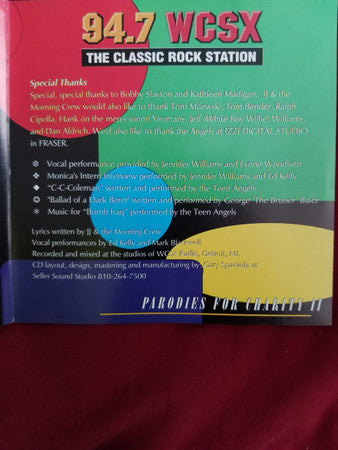 JJ & The Morning Crew : Parodies For Charity II (CD, Album)
