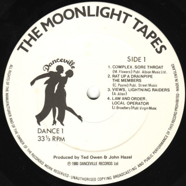 Various : The Moonlight Tapes - Moonlight Club Bands Live (LP, Comp)