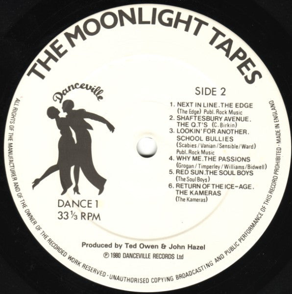 Various : The Moonlight Tapes - Moonlight Club Bands Live (LP, Comp)