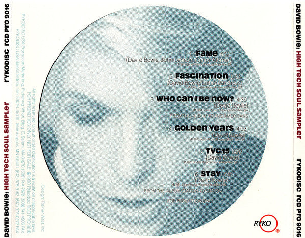 David Bowie : High Tech Soul Sampler (CD, Promo, Smplr)
