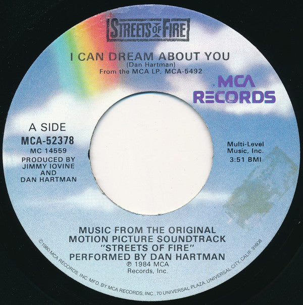 Dan Hartman / The Blasters : I Can Dream About You / Blue Shadows (7", Single, Glo)