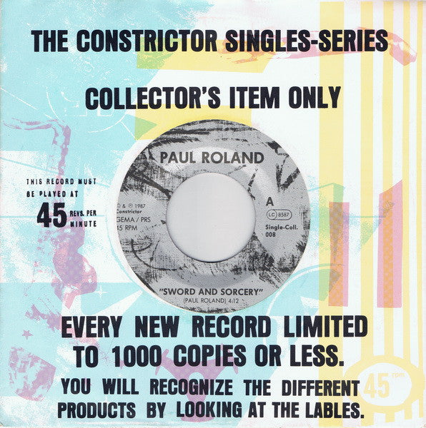 Paul Roland : Sword And Sorcery / Berlin (7", Single, Ltd, Red)