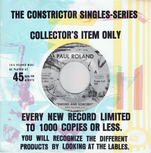 Paul Roland : Sword And Sorcery / Berlin (7", Single, Ltd, Red)