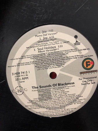 Sounds Of Blackness : Joy (12", Single, Promo)
