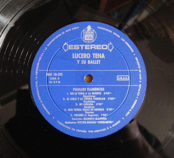 Lucero Tena Y Su Ballet : Palillos Flamencos (LP, Album)