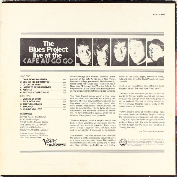 The Blues Project : Live At The Cafe Au Go Go (LP, Album)