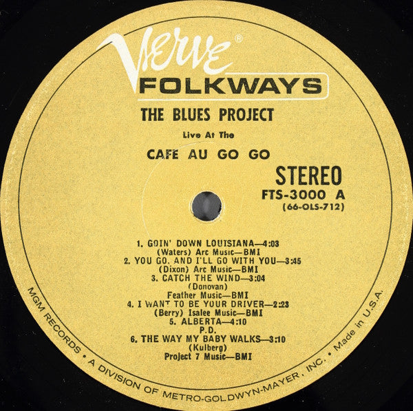 The Blues Project : Live At The Cafe Au Go Go (LP, Album)