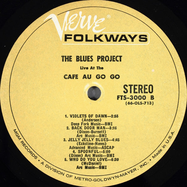 The Blues Project : Live At The Cafe Au Go Go (LP, Album)