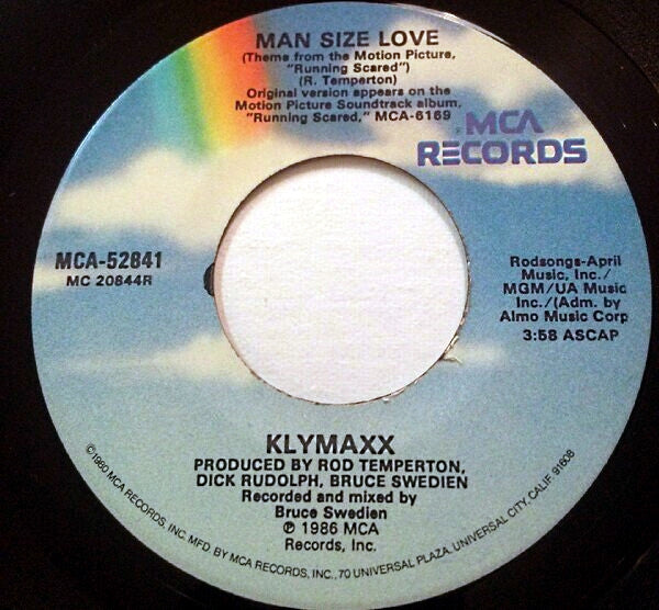 Klymaxx : Man Size Love (7", Single)