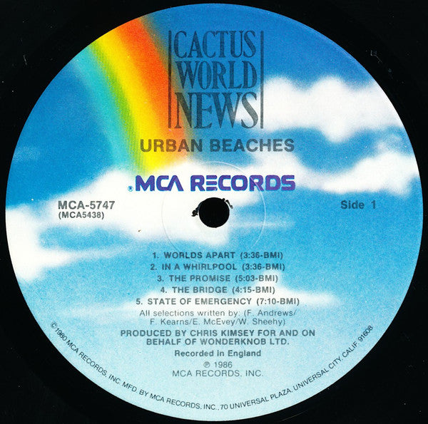 Cactus World News : Urban Beaches (LP, Album)