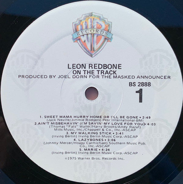 Leon Redbone : On The Track (LP, Album, RE)