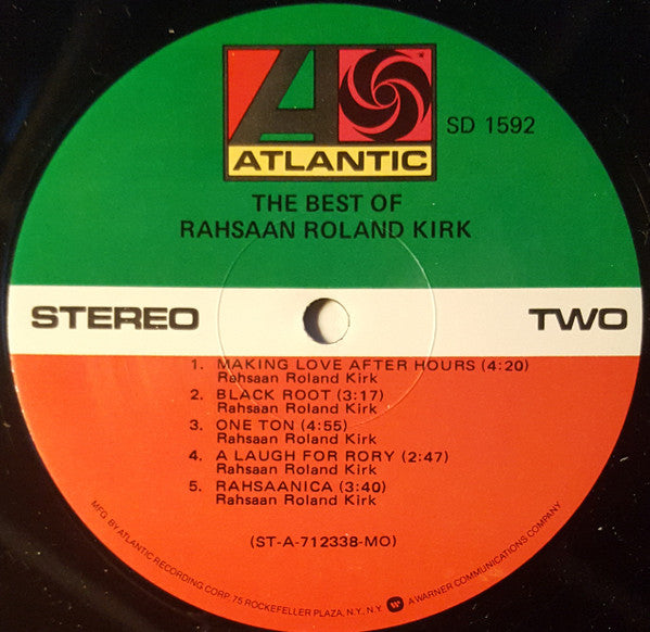 Roland Kirk : The Best Of Rahsaan Roland Kirk (LP, Comp, RP, Mon)