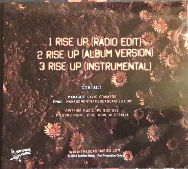 The Dead Daisies : Rise Up (CD, Single, Promo)