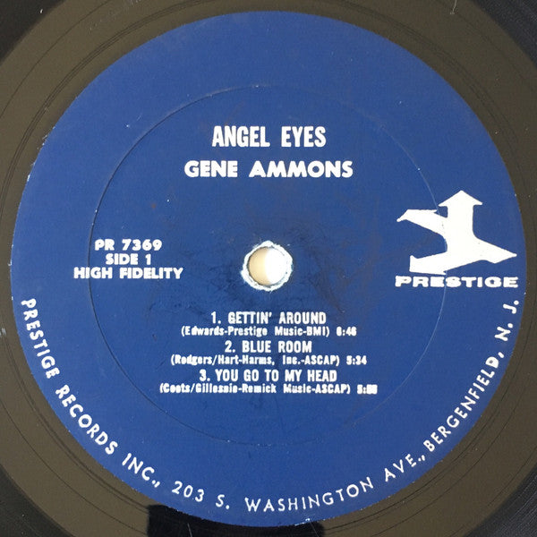 Gene Ammons : Angel Eyes (LP, Album, Mono)