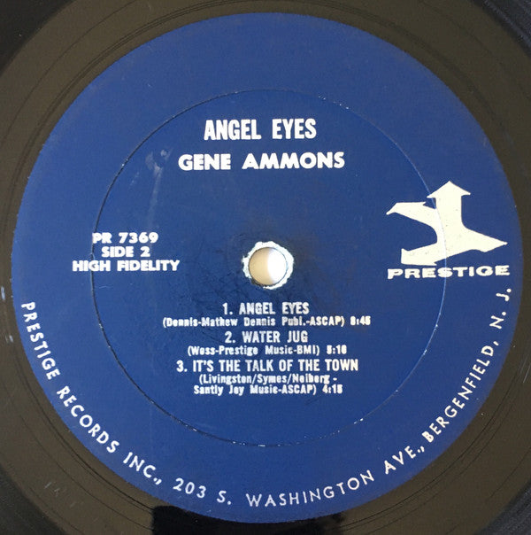Gene Ammons : Angel Eyes (LP, Album, Mono)