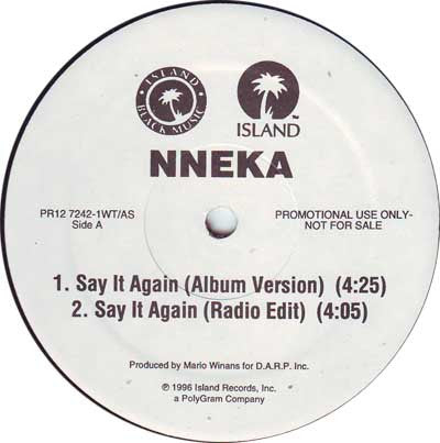 Nneka Morton : Say It Again (12", Promo)