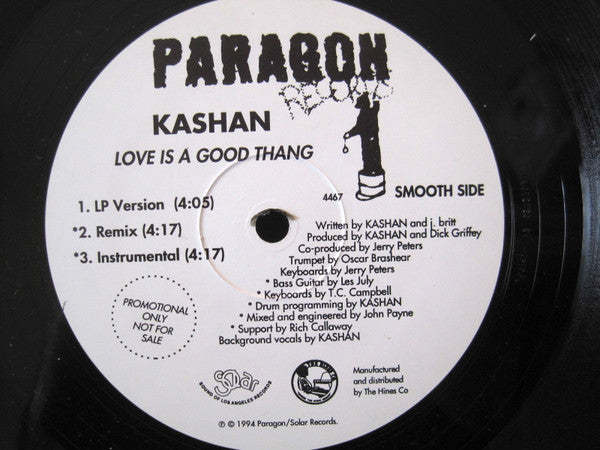 Kashan : Love Is A Good Thang (12", Promo)