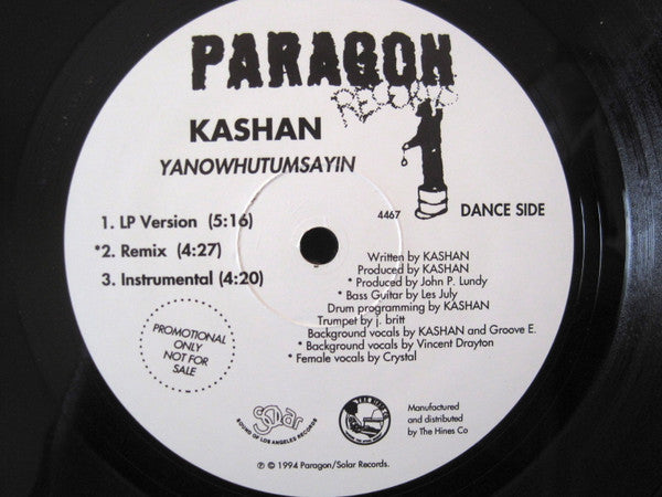 Kashan : Love Is A Good Thang (12", Promo)