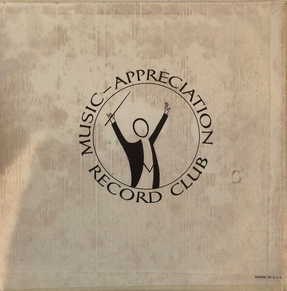Antonín Dvořák, Music Appreciation Symphony Orchestra : Musical Program Notes: Symphony No. 5 In E Minor, Op. 95 (From The New World) (10")