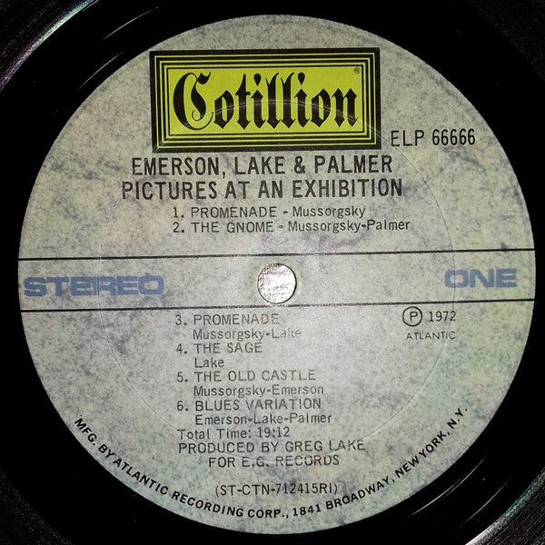 Emerson, Lake & Palmer : Pictures At An Exhibition (LP, Album)