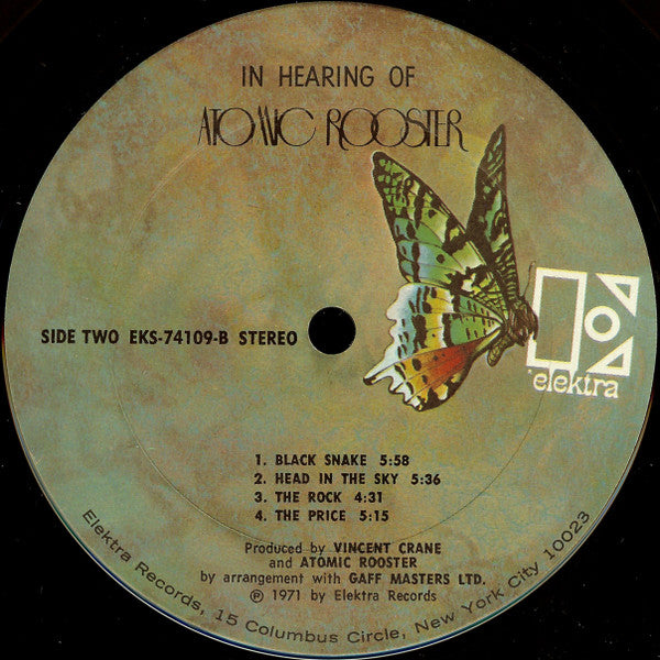 Atomic Rooster : In Hearing Of (LP, Album, San)