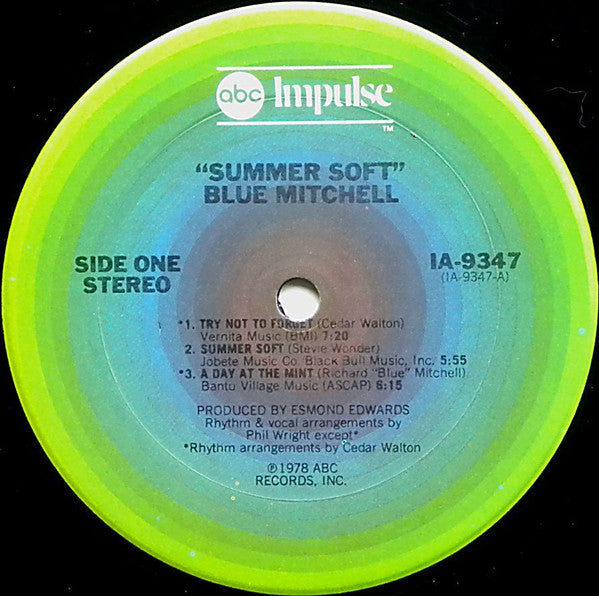 Blue Mitchell : Summer Soft (LP, Album, San)