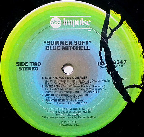 Blue Mitchell : Summer Soft (LP, Album, San)