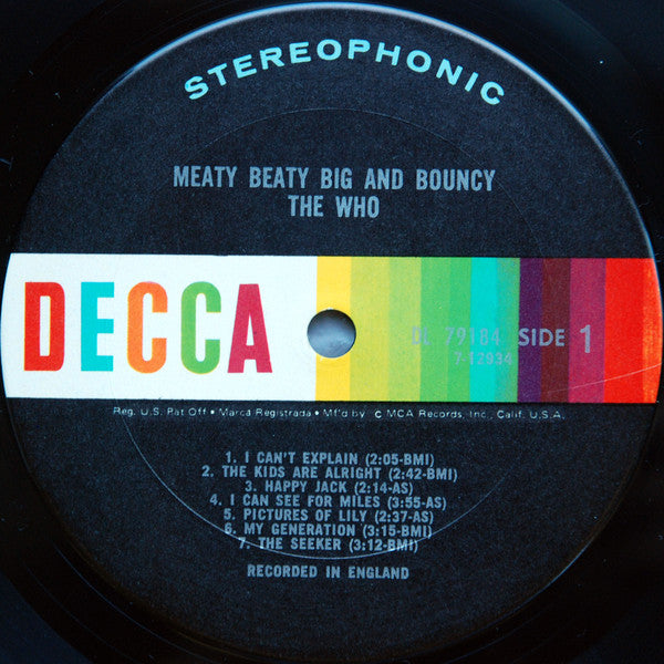 The Who : Meaty Beaty Big And Bouncy (LP, Comp, RP, Ter)