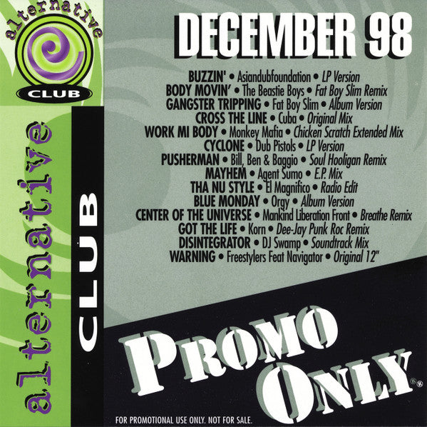 Various : Promo Only Alternative Club : December 98 (CD, Comp, Promo)