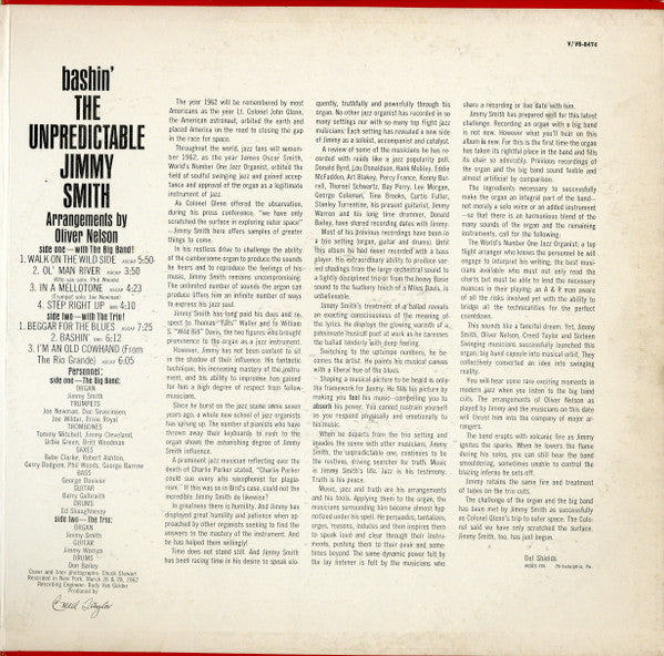 Jimmy Smith : Bashin' (LP, Album, Mono)