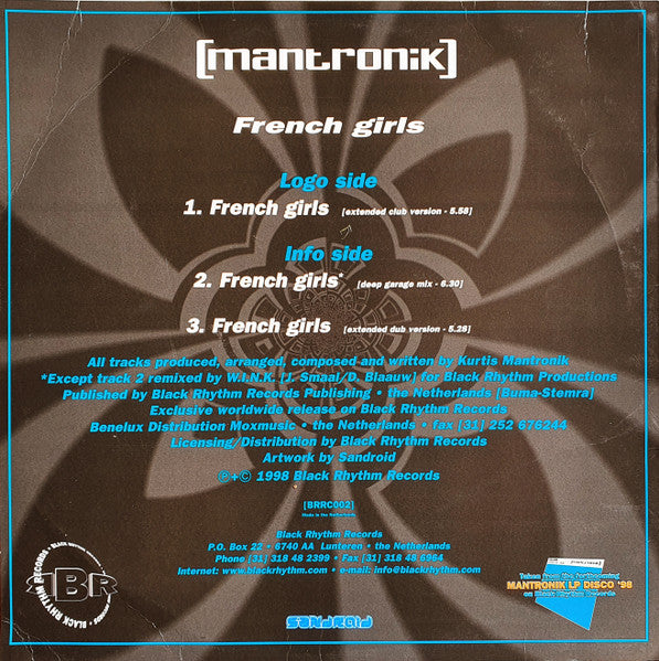 Kurtis Mantronik : French Girls (12")
