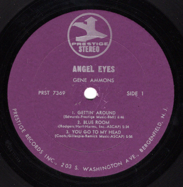 Gene Ammons : Angel Eyes (LP, Album, RE)