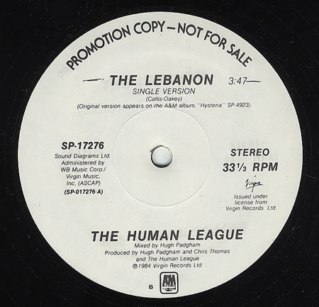 The Human League : The Lebanon (12", Promo)