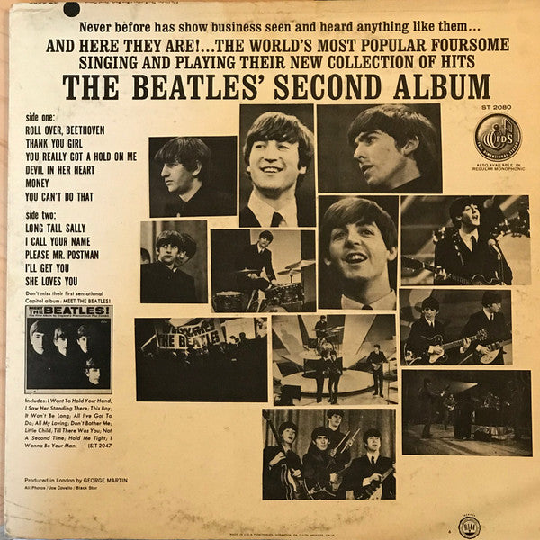 The Beatles : The Beatles' Second Album (LP, Album, RE, San)