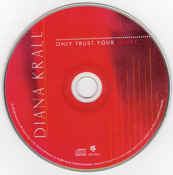 Diana Krall : Only Trust Your Heart (CD, Album, RE, UML)
