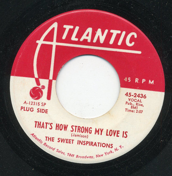 The Sweet Inspirations : I've Been Loving You Too Long (7", Promo)