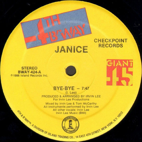 Janice : Bye-Bye (12")