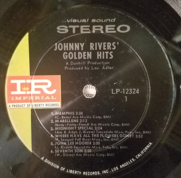 Johnny Rivers : Johnny Rivers' Golden Hits (LP, Comp, RP, Ind)