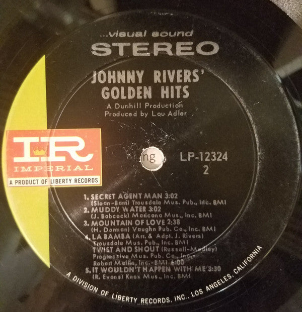 Johnny Rivers : Johnny Rivers' Golden Hits (LP, Comp, RP, Ind)