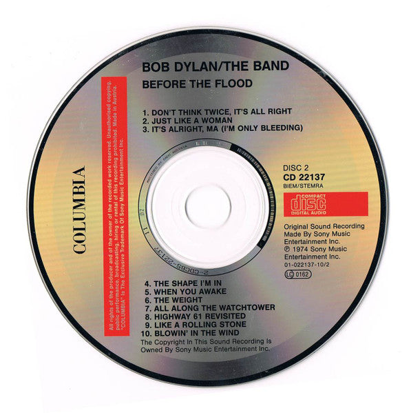Bob Dylan / The Band : Before The Flood (2xCD, Album, RE)