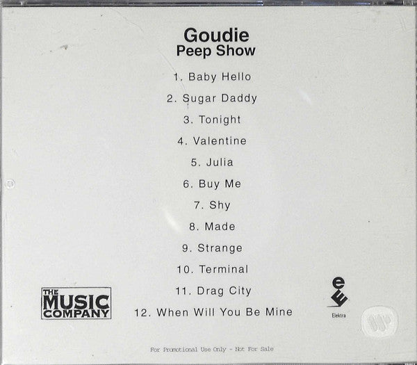 Goudie : Peep Show  (CD, Album, Promo)
