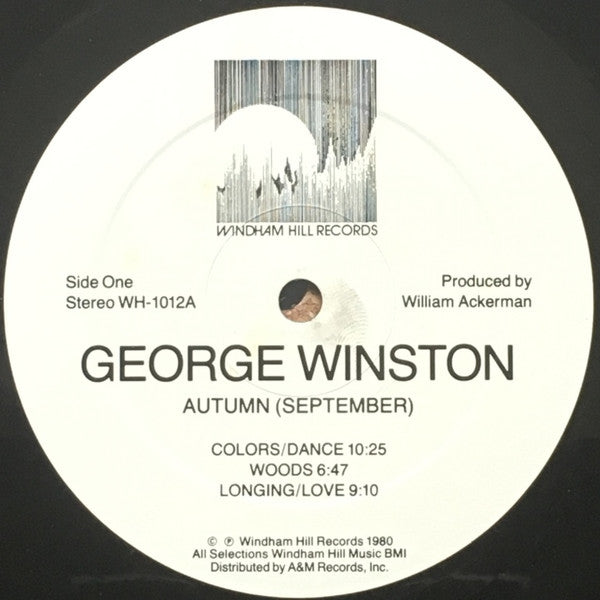 George Winston : Autumn (Piano Solos) (LP, Album, RE)