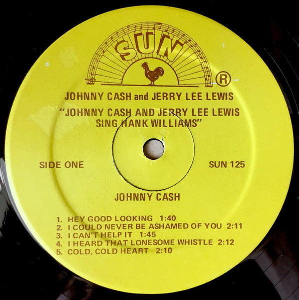 Johnny Cash & Jerry Lee Lewis : Johnny Cash & Jerry Lee Lewis Sing Hank Williams (LP, Comp)