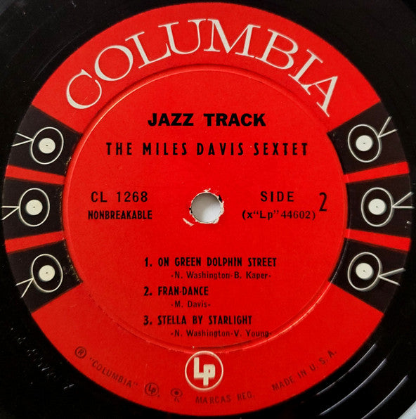 Miles Davis : Jazz Track (LP, Mono)