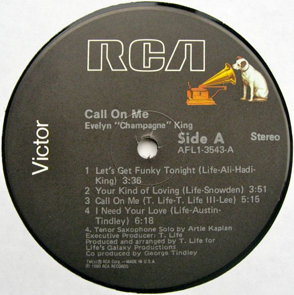 Evelyn King : Call On Me (LP, Album, Ind)