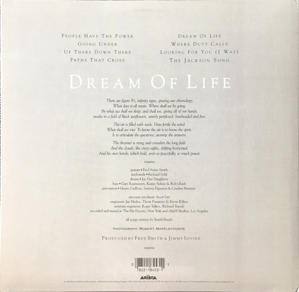 Patti Smith : Dream Of Life (LP, Album, Car)