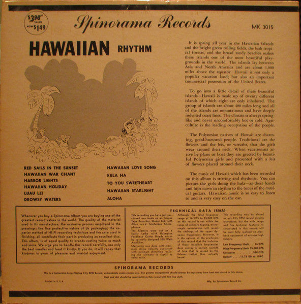 Luke Leilani & His Hawaiian Rhythm : Passport To Romance - Hawaiian Holiday (LP, Album)