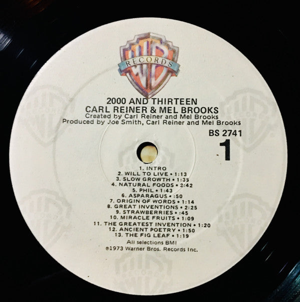 Carl Reiner & Mel Brooks : 2000 And Thirteen (LP, Album, RE, Win)