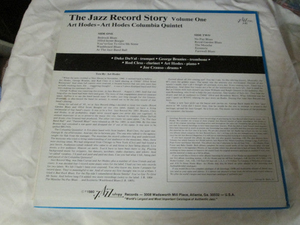 Art Hodes, Art Hodes Columbia Quintet : The Jazz Record Story - Volume One (LP, Album, Mono)