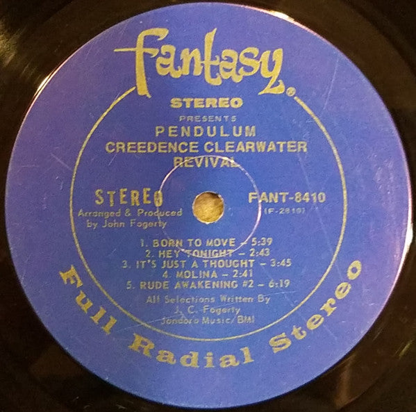 Creedence Clearwater Revival : Pendulum (LP, Album, Gat)